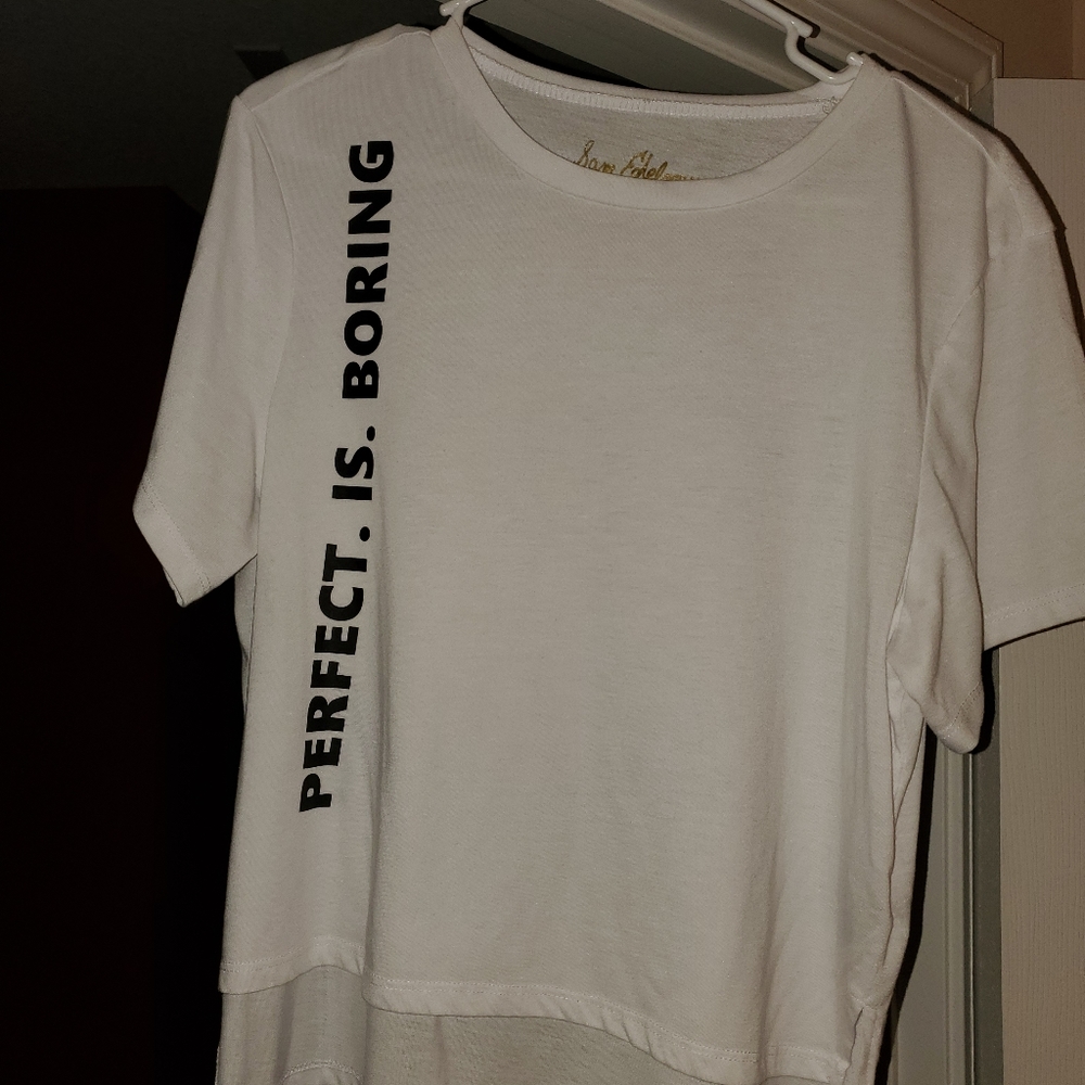 Sam Edelman white Graphic tee size L